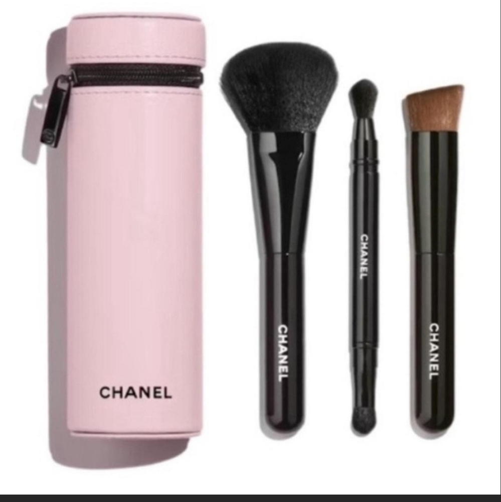 Limited Edition Makeup Brush Set In Leather Cylinder Case. 111 Ballerina